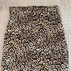 Anne Taylor Animal Print Pencil Skirt